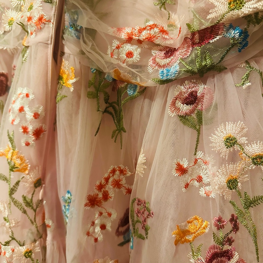 JessaKae Margaret Midi Pink Floral Dress - Picture 4 of 5